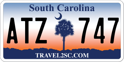 SC license plate ATZ747