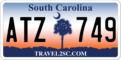 SC license plate ATZ749