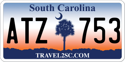 SC license plate ATZ753