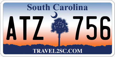 SC license plate ATZ756