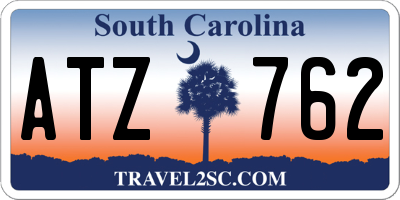 SC license plate ATZ762