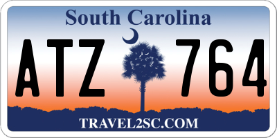 SC license plate ATZ764