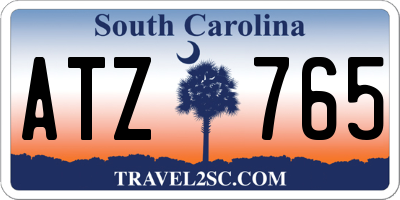 SC license plate ATZ765