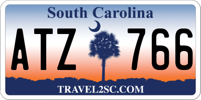SC license plate ATZ766