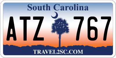 SC license plate ATZ767