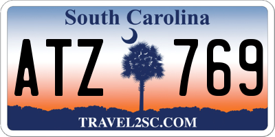 SC license plate ATZ769