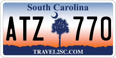 SC license plate ATZ770