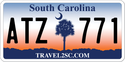 SC license plate ATZ771
