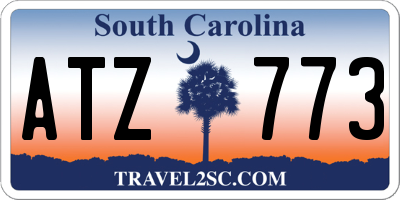 SC license plate ATZ773