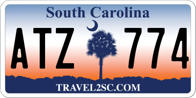 SC license plate ATZ774