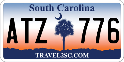 SC license plate ATZ776