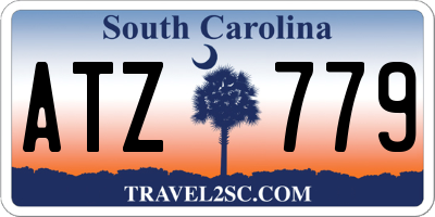 SC license plate ATZ779