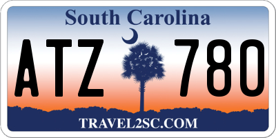 SC license plate ATZ780