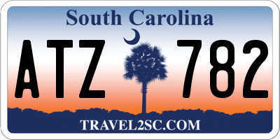 SC license plate ATZ782