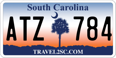 SC license plate ATZ784