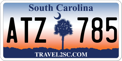 SC license plate ATZ785