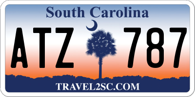 SC license plate ATZ787
