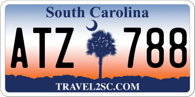 SC license plate ATZ788
