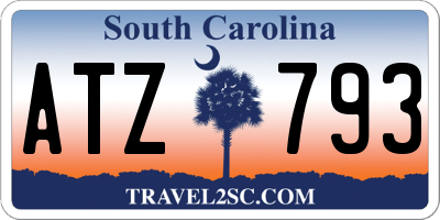 SC license plate ATZ793