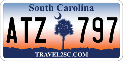 SC license plate ATZ797