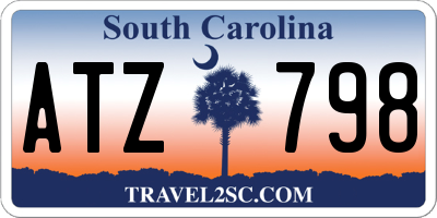 SC license plate ATZ798