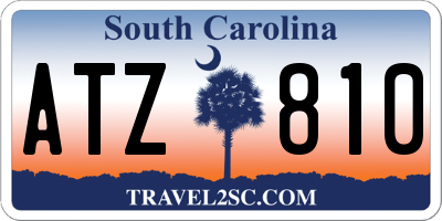 SC license plate ATZ810
