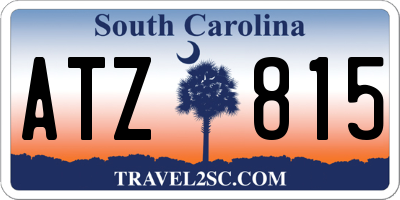 SC license plate ATZ815