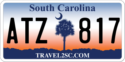 SC license plate ATZ817