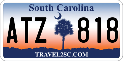 SC license plate ATZ818