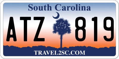 SC license plate ATZ819