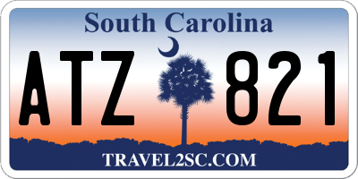 SC license plate ATZ821