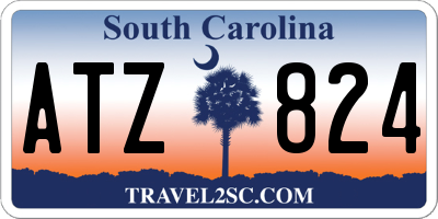 SC license plate ATZ824