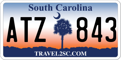 SC license plate ATZ843