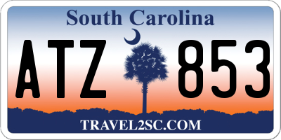 SC license plate ATZ853