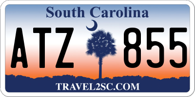 SC license plate ATZ855