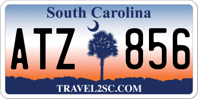 SC license plate ATZ856