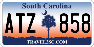 SC license plate ATZ858