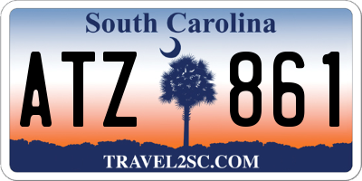 SC license plate ATZ861