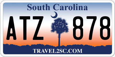 SC license plate ATZ878