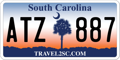 SC license plate ATZ887