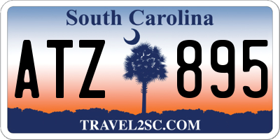 SC license plate ATZ895