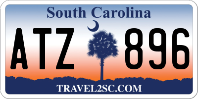 SC license plate ATZ896