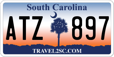 SC license plate ATZ897