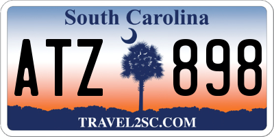 SC license plate ATZ898