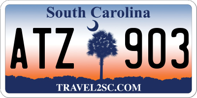 SC license plate ATZ903
