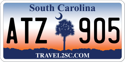 SC license plate ATZ905