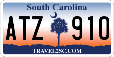 SC license plate ATZ910