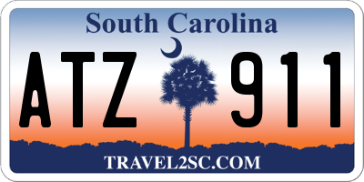 SC license plate ATZ911