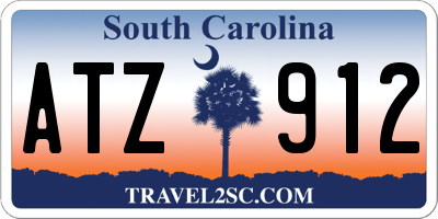 SC license plate ATZ912