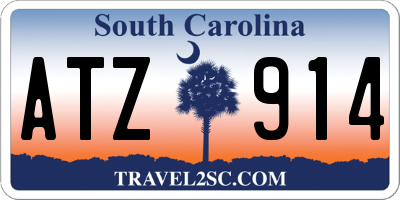 SC license plate ATZ914